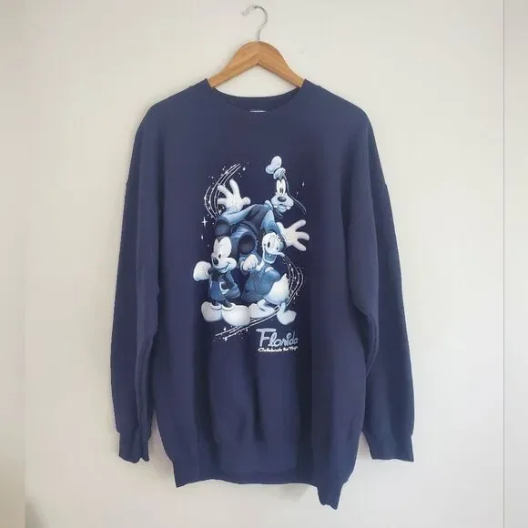 Disney Florida navy blue crew neck sweatshirt size XL - Picture 1 of 8